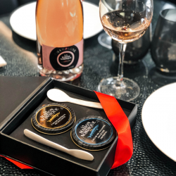 Coffret Saint-Valentin caviars Impérial de Sologne ouverts - La Maison Nordique