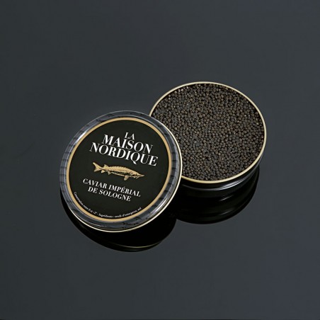 Boîte de caviar Impérial de Sologne ouverte - La Maison Nordique