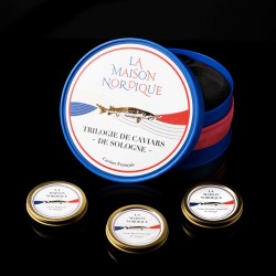 Coffret trilogie de caviars de Sologne ouvert - La Maison Nordique